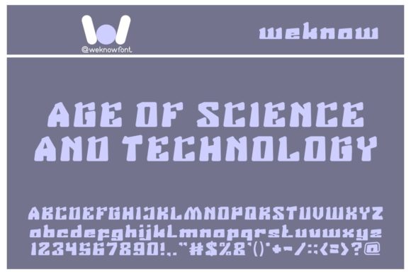 Age of Science and Technology: A Bold Typeface for Modern Brands