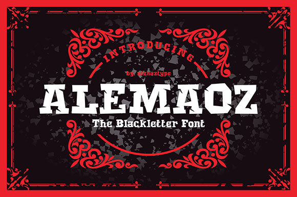 Alemaoz: A Cool Vintage Display Font for Bold Branding