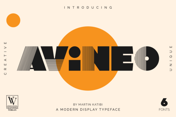 Avineo: A Modern Display Font for Bold Creative Projects