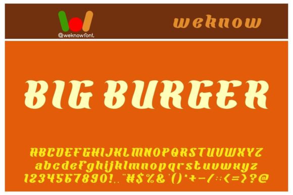 Big Burger: A Display Font for Bold Visual Statements