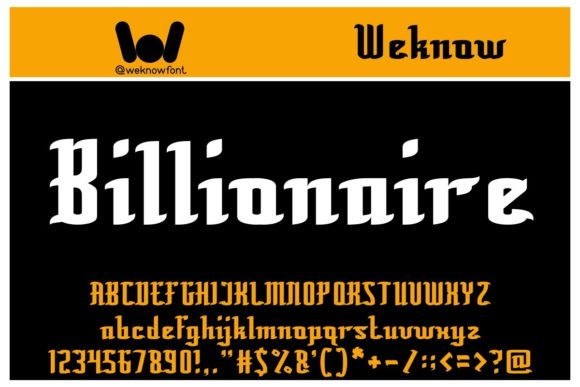 Billionaire: Elevate Your Brand with This Versatile Display Font