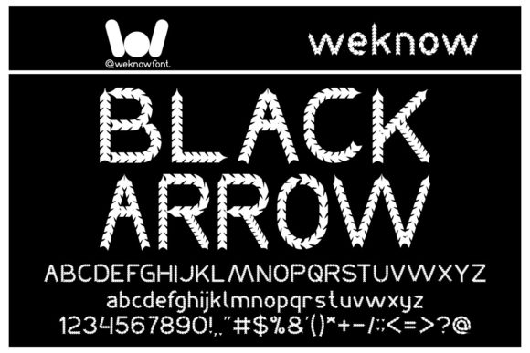 Black Arrow: The Bold Display Font for Impactful Design