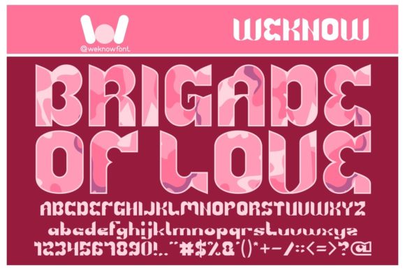 Brigade of Love: A Bold Typeface for Impactful Branding