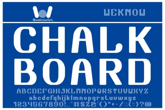Chalk Board: A Bold Typeface with Authentic Character