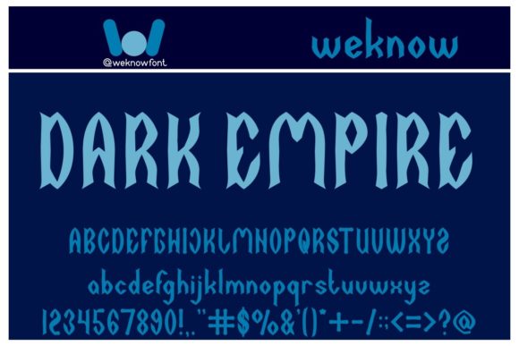 Dark Empire: The Gothic Display Font for Bold Branding