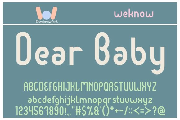 Dear Baby: The Modern Display Font for Fresh Branding
