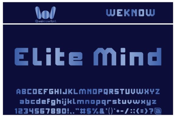 Elite Mind: The Display Font for Bold Digital Statements