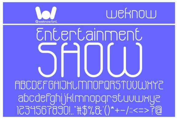Entertainment Show: The Modern Display Font for Bold Brands