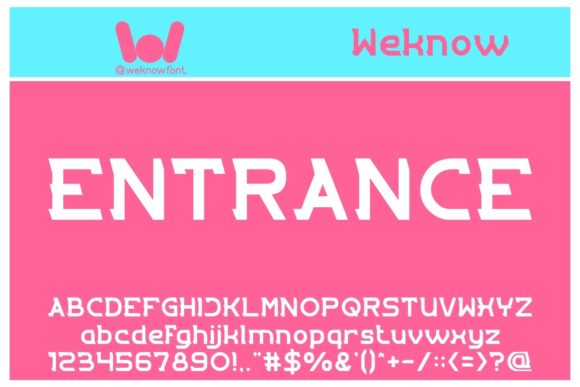 Entrance: The Bold Display Font for Modern Design