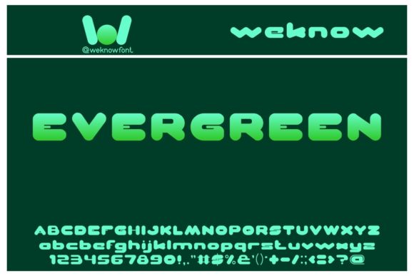 Evergreen: A Modern Typeface for Bold Visual Statements