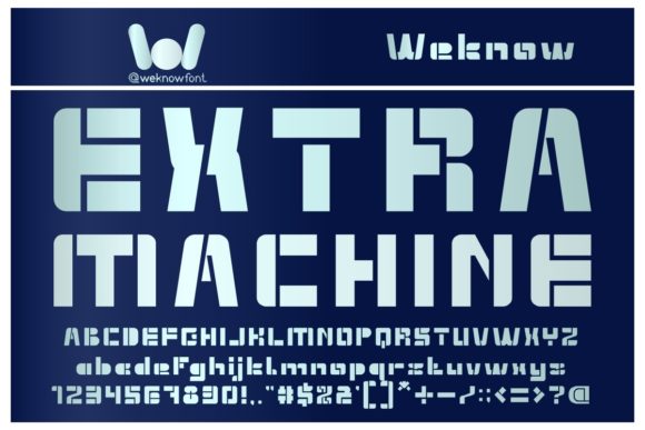Extra Machine: The Bold Display Font for Modern Brands