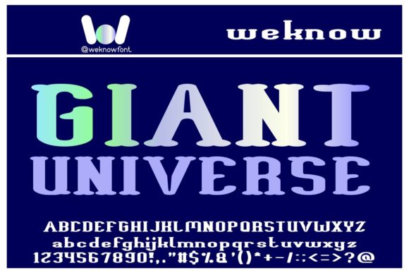 Giant Universe: A Cool and Futuristic Display Font for Modern Projects