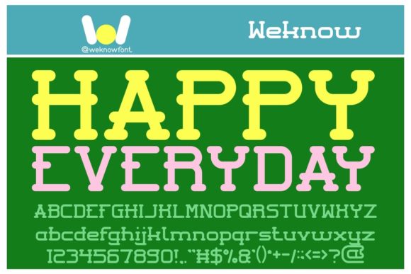 Happy Everyday: A Cool, Western-Like Display Font for Bold Projects