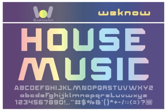 House Music: The Bold, Futuristic Display Font for Modern Creators