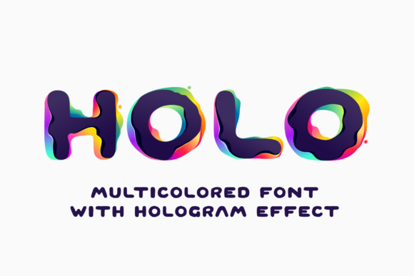 Make Your Message Pop with Holo Shift Display Font
