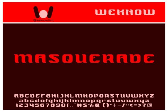 Masquerade: Unveiling the Comic-Styled Display Font