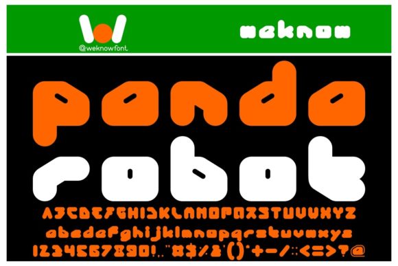 Panda Robot: A Thick-Lettered Display Font for Bold Projects