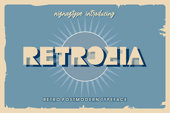 Retrozia: A Vintage Typeface for Modern Creative Projects
