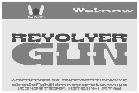 Revolver Gun: The Western Display Font for Bold Branding