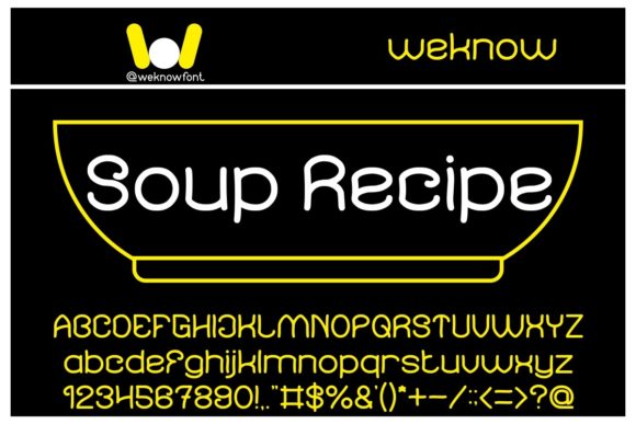 Soup Recipe: A Bold Display Font for Creative Projects