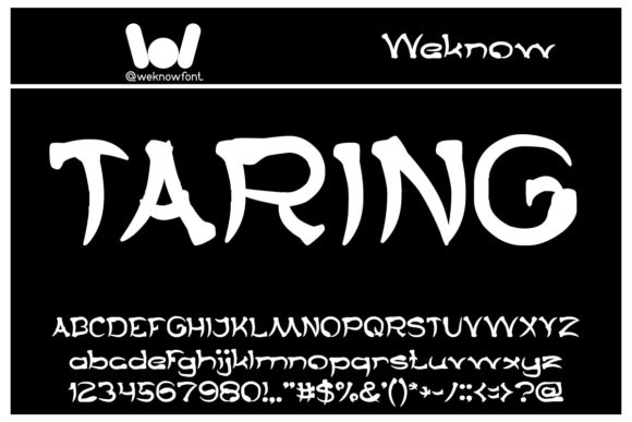 Taring: The Cool and Authentic Display Font for Bold Projects