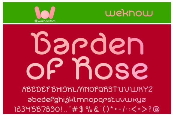The Garden of Rose: A Font for Unforgettable Branding