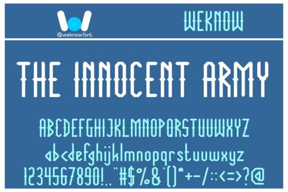 The Innocent Army: A Font That Commands Attention