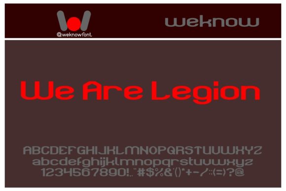 We Are Legion: A Display Typeface That Commands Attention